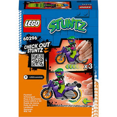 Lego City Stuntz Wheelie Stunt Bike Set & Minifigure 60296