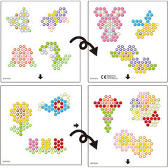 Aquabeads Flower Garden Set with 600 Multicoloured Beads in 11 Colours