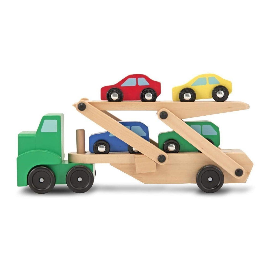 Melissa & Doug Wooden Car Carrier Truck - Maqio