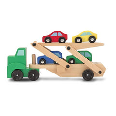 Melissa & Doug Wooden Car Carrier Truck - Maqio