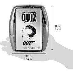 James Bond Top Trumps Quiz Game with 500 Questions