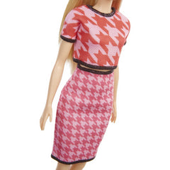 Barbie 169 Pink Top Blonde Hair Retro Clothes Matching Skirt