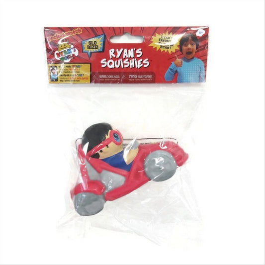 Ryan's World 124762 Soft n' Slo Squishies Ryan in Race Car (401566) - Maqio