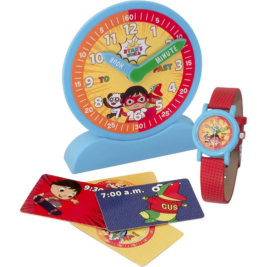 Ryan's World Time Teacher Demonstration Clock and Analogue Watch Set