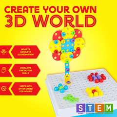 Toyvelt Creative Puzzle 4 In 1 Drill Block Set