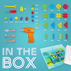 Toyvelt Creative Puzzle 4 In 1 Drill Block Set