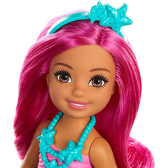Barbie Dreamtopia Chelsea Mermaid Doll 6.5-Inch With Pink Hair And Tail