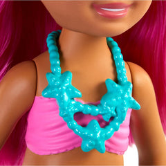 Barbie Dreamtopia Chelsea Mermaid Doll 6.5-Inch With Pink Hair And Tail