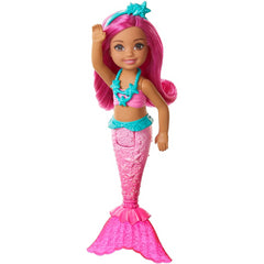 Barbie Dreamtopia Chelsea Mermaid Doll 6.5-Inch With Pink Hair And Tail