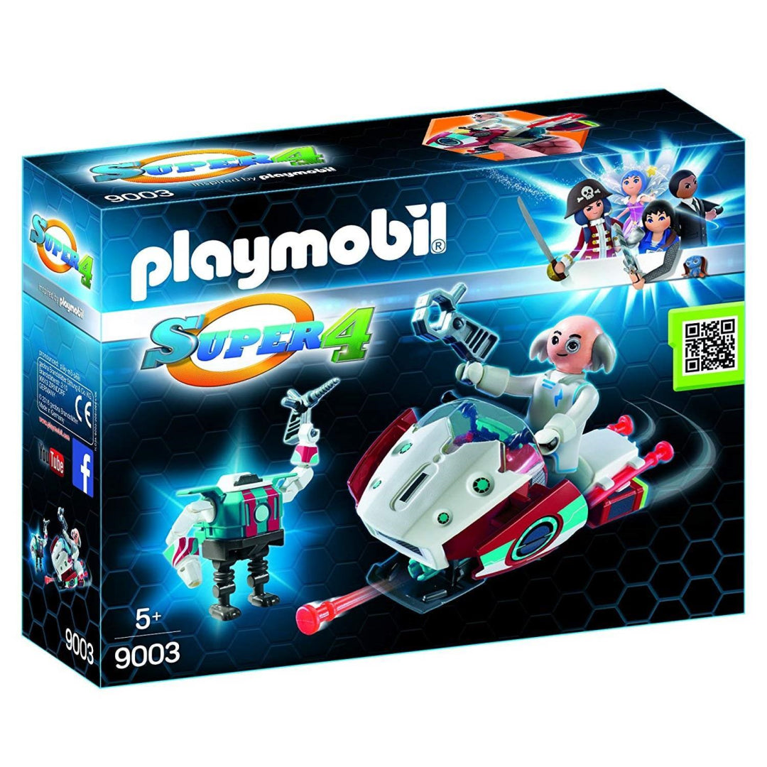 Playmobil 9003 Super 4 Skyjet with Dr. X and Robot - Maqio