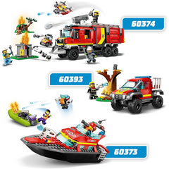 LEGO 60393 City 4x4 Fire Engine Rescue Truck Toy Set