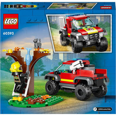 LEGO 60393 City 4x4 Fire Engine Rescue Truck Toy Set