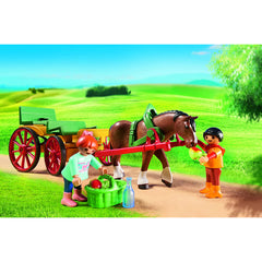 Playmobil Country Horse Drawn Wagon with Driver 6932