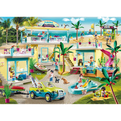 Playmobil Family Fun Beach Hotel Tourists with ATM 29pc 70439