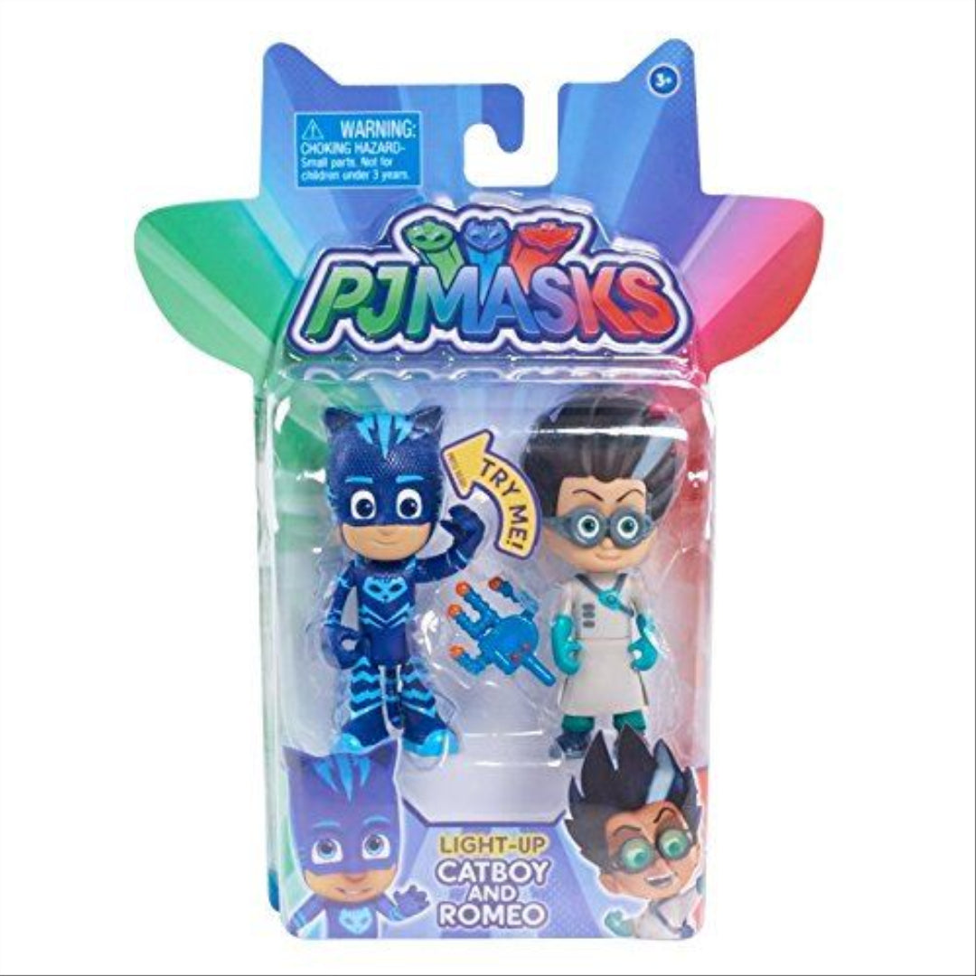 PJ Masks Light-Up Figures - Cat Boy & Romeo (24810) - Maqio