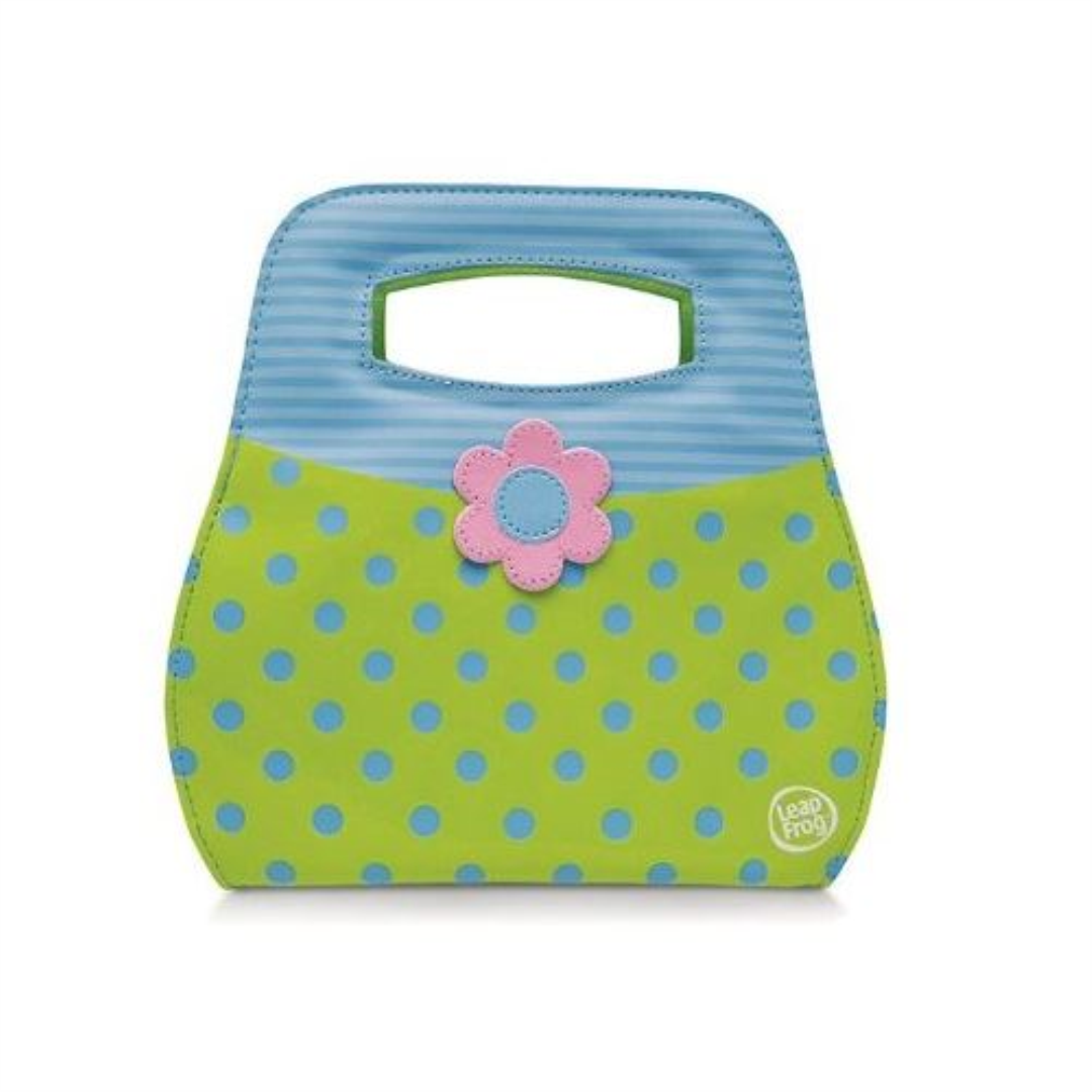 Leapfrog Leapster Explorer Fashion Handbag - Green + Blue Polka Dot - Maqio