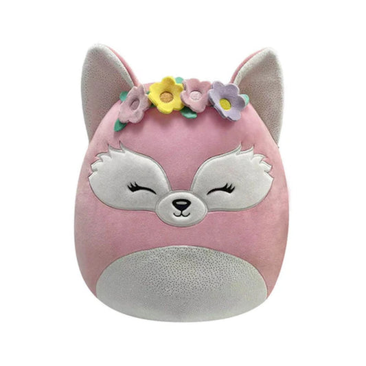 Squishmallows Plush 12" Rhiannon The Fox With Flower Headband