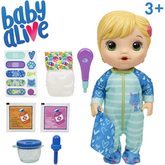 Baby Alive Mix My Medicine Baby Doll & Kitty Cat Pyjamas