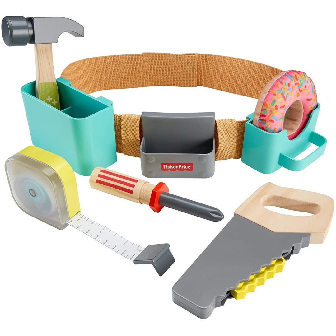 Fisher-Price GGT60 DIY Tool Belt 6-Piece Pretend Play Set - Maqio