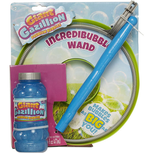 Gazillion Bubbles Incredibubble Wand Set for HUGE Bubbles Outdoor Toy