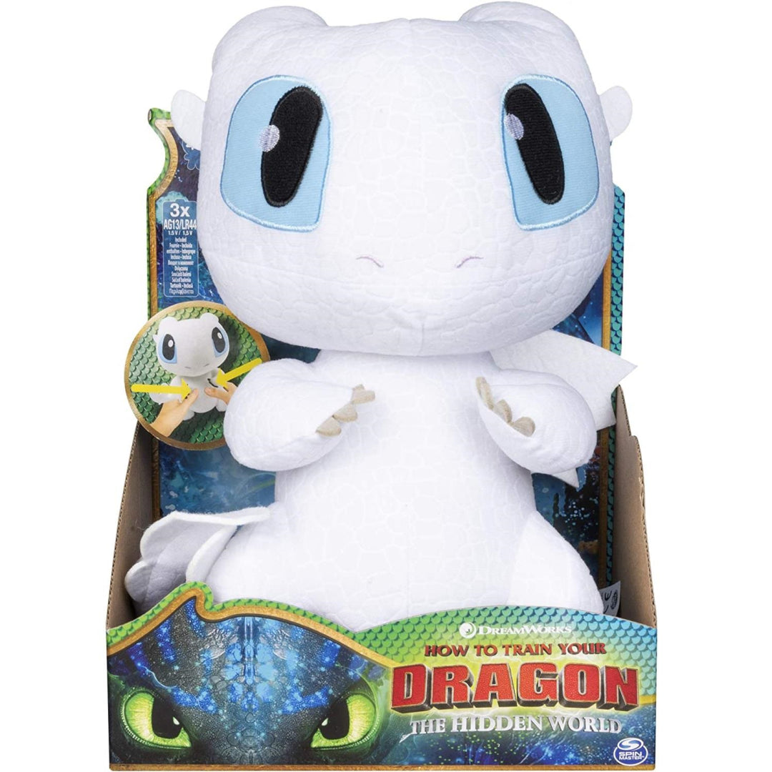 Dragons Lightfury Squeeze & Growl Plush with Sounds - Maqio