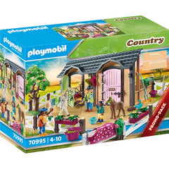 Playmobil Country Horseback Riding Lessons Figures and Stable Playset