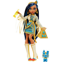 Monster High Doll and Pet Dog Posable Fashion Doll - Cleo De Nile
