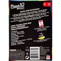 Mattel Gaming Phase 10 Masters Card Game 2 - 6 Players - German Language