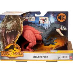 Jurassic World Dominion Roar Strikers Dinosaur Action Figure - Megaraptor