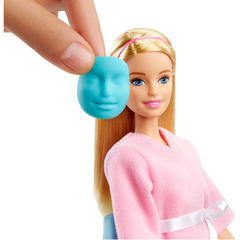 Barbie Face Mask Spa Day Playset with Barbie Doll Puppy Toy and Spa