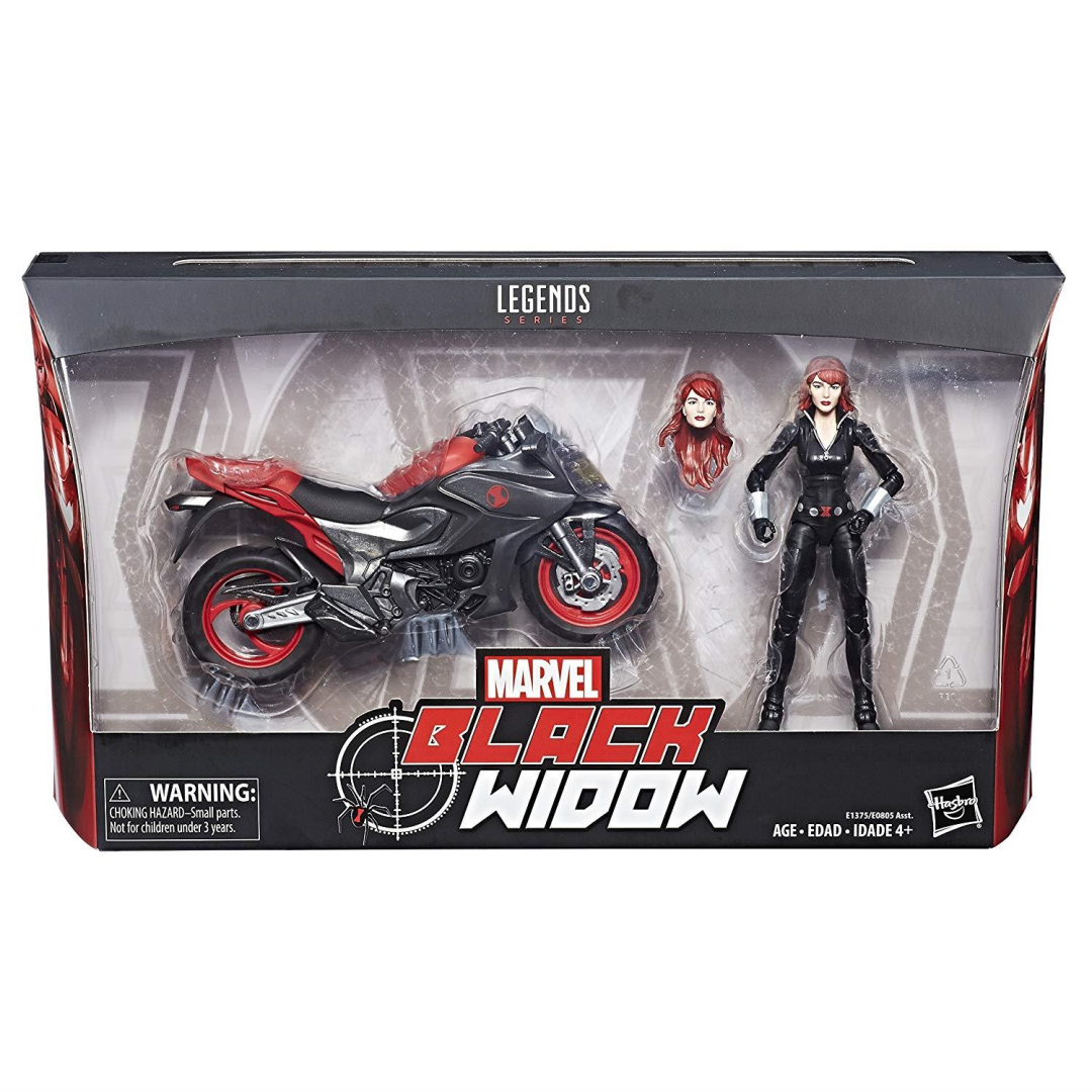Marvel E1375 Legends Series Black Widow Collectable Figure and Vehicle (E0805) - Maqio