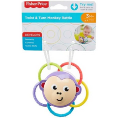 Fisher-Price Push & Gira Monkey Shaker Rattle Baby Toy