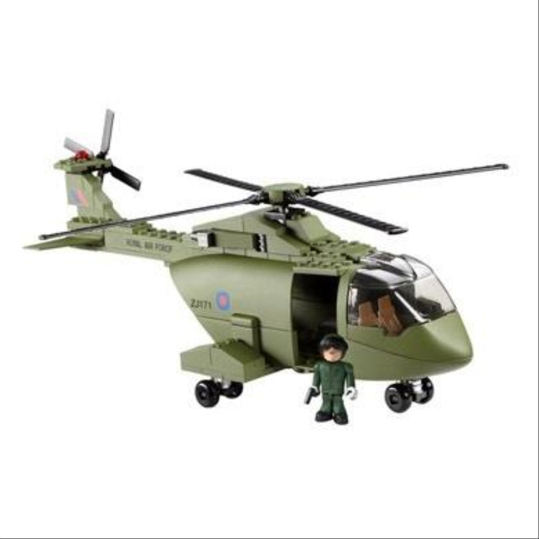 Character Building HM Armed Forces Raf Merlin Helicopter Set - Maqio