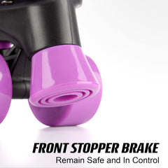 Osprey Quad Adjustable Roller Skates Purple Size - 4-6 Large