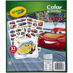 Crayola Cars Colour and Sticker Book