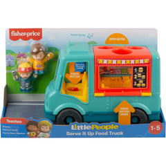 Fisher-Price Little People Serve It Up Burger Truck and Mini Figures