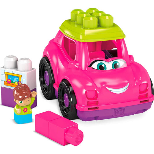 Mega Bloks Catie Convertible Truck First Builders Rolling Car and Figure