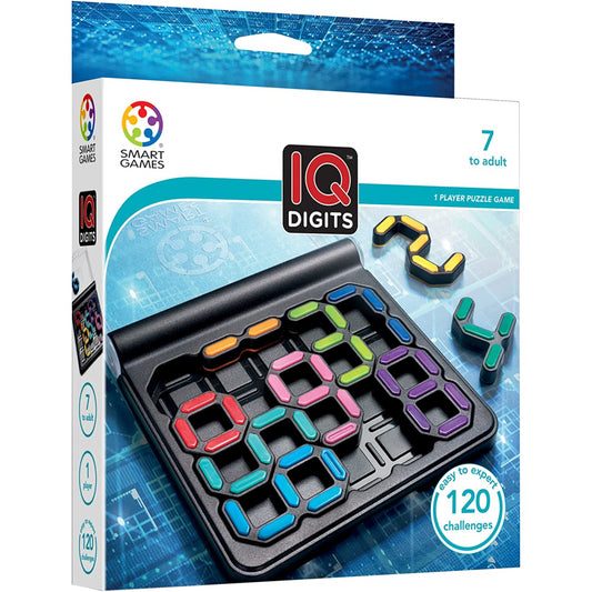 Smart Games IQ Digits, Puzzle Game with 120 Challenges