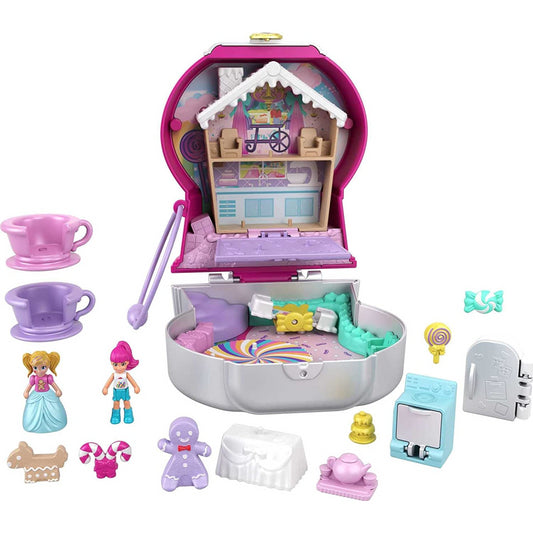 Polly Pocket World Candy Cutie Gumball Compact Toy with Mini Figure