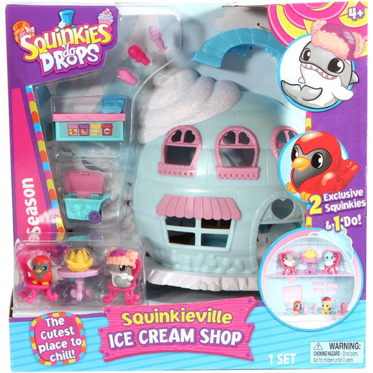 Squinkies Squinkieville Do Drops Ice Cream Shop Playset and Figures