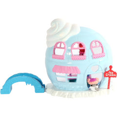 Squinkies Squinkieville Do Drops Ice Cream Shop Playset and Figures