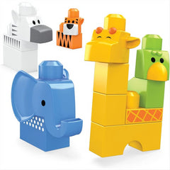 Fisher-Price Mega Bloks Safari Animals 14 Pieces and Animals