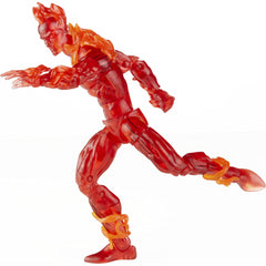 Marvel Fantastic Four Legends Series 6in Retro Action Figure - The Human Torch