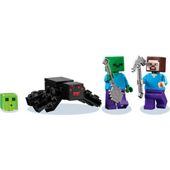 Lego Minecraft Zombie Cave Slime Steve & Spider Figures 21166