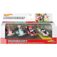 Hot Wheels Mario Kart Bros 4-Pack Vehicle Die-Cast Toy