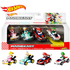 Hot Wheels Mario Kart Bros 4-Pack Vehicle Die-Cast Toy