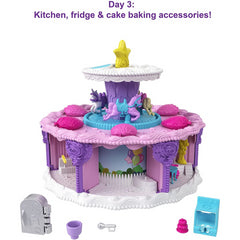 Polly Pocket Birthday Cake Countdown Shape, Package & 25 Surprises