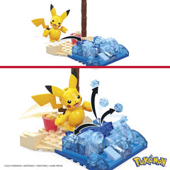Mega Pokemon Pikachus Beach Splash Building set with 79 Pieces