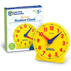 Learning Resources Big Time Student Teaching & Demonstration Clock 12 Hour