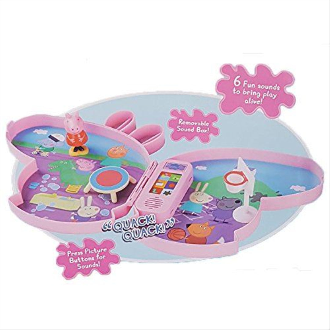 Peppa Pig Pick Up & Play Playground Playset With Sound - Maqio